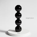 Creative Hydroponic Glass black candlestick glass vase candle stand Desktop Decor Home Decoration Art Nordic Home