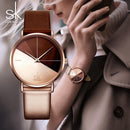 Shengke原创设计女士手表创意时尚女士石英腕表SK女式钟表机芯Montre Feminino手表
