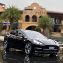 1:32 特斯拉MODEL X MODEL 3 MODEL S 合金汽车模型压铸玩具车 声光儿童玩具 男孩礼物