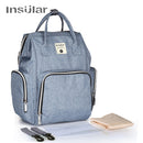 Insular Brand Nappy Backpack Bag Mummy Large Capacity Stroller Bag Mom Baby Multi-function Waterproof Outdoor Travel Diaper Bags