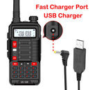 宝锋对讲机UV 10R V2 双向CB无线电发射器 远距离UV-10R 128信道VHF UHF 136-174Mhz 400-520Mhz 双频