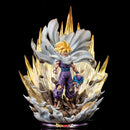 42cm Anime Dragon Ball Figure Super Saiyan Son Gohan PVC Action Figure with Light Effect Collection Desktop Statue Toys Gifts