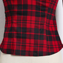 Summer Women Vintage 50s Pinup Peasant Shirts Gingham Inspired Couture Checkered Red 2022 Tops Retro Rockabilly Blouses