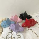 Triceratops Mini Crossbody Bag for Women Purses and Handbags Fashion Shoulder Chain Bag Clutch Chic Girl&