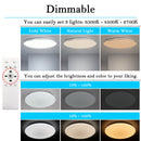 Smart Ceiling Lights with Speaker RGB Color Dimmable APP Remote Control Voice Control With Alexa 55W 45W For Living Room Bedroom