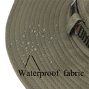 Waterproof Bucket Hat Summer Men Women Boonie Hat Outdoor UV Protection Wide Brim Panama Safari Hunting Hiking Fishing Sun Hat