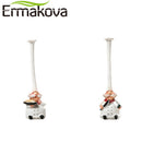 ERMAKOVA 2 Pcs/Set Resin Chef Figurine Cake Bakery Chef Cook Statue Cooking Chef Figurine Home Kitchen Restaurant Bar Cafe Decor