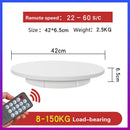 360° Booth Rotating Machine Turntable Display Backdrop Stand Photography Accessories Shooting Quiet Remote Photo Studio Camera