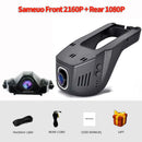 Sameuo U680Pro 行车记录仪 4K 后视汽车行车记录仪 双向 2160P 视频录像机 倒车Dvr WIFI 24小时停车监控