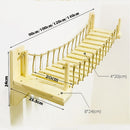 Roped Cat Bridge Climbing Frame Wall Mounted Wood Cat Tree House Bed Sisal Scratching Post Jumping Bridge Pet Furniture 90cm