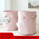 Foldable Laundry Basket for Dirty Clothes for kids baby Toys canvas wasmand large storage hamper kids baby Home Organizer