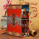Cutebee DIY Book Nook Miniatures Shelf Insert Bookend Dollhouse Model Roombox Building Kit Wooden Bookshelf Toys Gifts 3D House