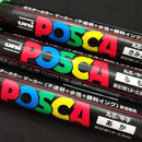 UNI POSCA 马克笔 PC-1M PC-3M PC-5M 套装 POP海报广告彩绘笔漫画绘画圆头文具Posca水性笔