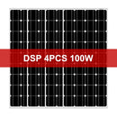 Dokio 18V 100W Rigid Solar Panel China 18V Monocrystalline Silicon Waterproof Solar Panel Charge 12V