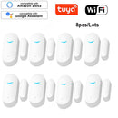 涂鸦智能WiFi门磁报警器 开关门检测 WiFi App通知提醒 安全警报支持Alexa Google Home