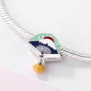 2021 Japanese Style Culture Warm Wishes Charms Metal Beads for Women 925 Sterling Silver Charm Jewelry for Bracelet Bangle Gift