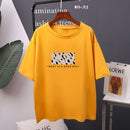 Hirsionsan Leopard Printed T Shirt Women 100% Cotton Oversized Gothic Graphic Female Soft Tops Harajuku Loose Cusual Tees Ladies