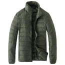 Schinteon Men Ultra Light White Duck Down Jacket Thin Stand Collar Solid Color Simple Autumn Outwear