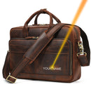 MAHEU Men Briefcase Genuine Leather Laptop Bag 15.6" PC Doctor Lawyer Computer Bag Cowhide Male Briefcase Cow Leather Men Bag