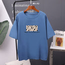 Hirsionsan Leopard Printed T Shirt Women 100% Cotton Oversized Gothic Graphic Female Soft Tops Harajuku Loose Cusual Tees Ladies