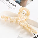 Fashion Leopard Print Hair Claws Geometric Hair Clamp Grab Hair Styling Hair Clips for Women Girls Hairpin Hair Accessories