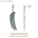 Earrings Bright Hummingbird Wing New Rainbow Bohemia Gift For Women High Quality 925 Sterling Silver Multi-coloured Fine Jewelry