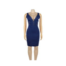 Casual Jean Dresses For Women Blue Bodycon Denim Dresses 2020 Summer O-Neck Short Sleeve Slim Jean Dress Vestidos African Robe