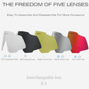 COMAXSUN Professional Polarized 5 Len Cycling Glasses MTB Road Bike Sport Mirror Sunglasses Riding Eyewear UV400 Bicycle Goggles
