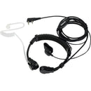 Retevis 喉麦对讲机耳机隐蔽导管手指PTT耳塞适用于Kenwood Baofeng UV 5R UV 82 RT622 RB618