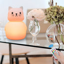 Rabbit LED Night Light Touch Sensor Remote Control 9 Colors Dimmable Timer Rechargeable Silicone Bunny Lamp for Kids Baby Gift