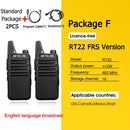 RETEVIS 2件迷你对讲机PMR 446便携式双向无线电ht PTT对讲机RT622便携式电台，适用于狩猎咖啡厅RT22
