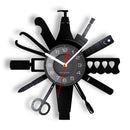 Manicure Design Wall Clock Fashion Beauty Store Wall Art Nail Salon Vinyl Record Wall Clock Nail Beauty Home Decor Gift For Her