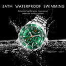 WISHDOIT 2021 New Fashion Diving Watch Men's Blue Top Brand Luxury Stainless Steel Waterproof Leisure Sports Quartz Men's Watch