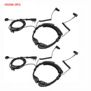 Retevis 喉麦对讲机耳机隐蔽导管手指PTT耳塞适用于Kenwood Baofeng UV 5R UV 82 RT622 RB618