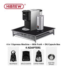 HiBREW咖啡机 4合1 多功能胶囊意式浓缩咖啡机 Dolce Gusto & Nespresso & ESE Pod & 咖啡粉 兼容 不锈钢外观 H3