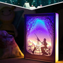 New Novelty Night Light Totoro Paper-cut Atmosphere Lamp 3D Paper Carving Art Decoration Lamp USB Power for Living Room Bedroom