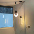 Modern Led Pendant Lights Bedside Bedroom Minimalist Hanging Lamps For Ceiling Background Wall Dining Room Suspension Luminaire