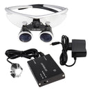 Dental Loupes Dental Magnifier Dental Lab Medical Loupes Magnification Binocular 2.5/3.5x420 Headlight Headlamp 5W Set Metal Box