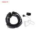 Retevis 喉麦对讲机耳机隐蔽导管手指PTT耳塞适用于Kenwood Baofeng UV 5R UV 82 RT622 RB618
