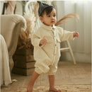 HoneyCherry  Autumn boy Treasure Baby Romper Frock Romper Casual One-Piece Suit Corduroy Romper baby boy clothes