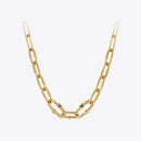 ENFASHION Goth Twist Choker Stainless Steel Necklace For Women Zircon Necklaces 2021 Halloween Fashion Jewelry Colar P213263