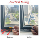 4M-40M Window Sealing Strip Acoustic Foam White for Sliding Door Windows Windproof Soundproof Cotton Seal Door Gap Sound Foam