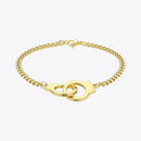 ENFASHION Punk Handcuffs Bracelets Bangles Stainless Steel Viking Lock Chain Bracelet For Women Jewelry Couple Gifts BM192013