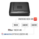 AZISHN H.265 CCTV NVR 32CH 16CH 9CH 4K 8MP Face Detect Security Video Recorder Motion Detect P2P VGA FTP XMEye CCTV NVR