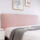 European Short Plush Quilted Bed Head Cover Soft Comfortable Headboard Cover Dust Proof Bed Head Back Protector Cover