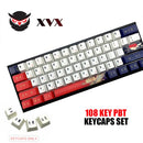 适用于60%机械键盘套件的XVX动漫键帽 人体工学Cherry MX游戏键帽 定制DIY OEM XDA PBT键帽套装