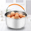 304 Stainless Steel Rice Cooking Steam Basket 3/6/8 Quart Pressure Cooker Anti-scald Steamer Multipurpose Fruit Clean Baskets