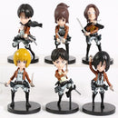 Figma 进击的巨人 艾伦·耶格尔 / 三笠·阿克曼 / 利威尔·阿克曼 / PVC 可动手办模型玩具