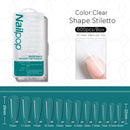 Nailpop 600pcs PRO Fake Nails Semi-Matte Almond Coffin Full/Half Acrylic Square False Nail Tips for Extension Tip Manicure tool
