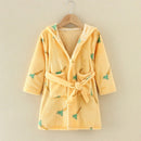 Kids Robes Winter Warm Robe For Boys Girls Child Bathrobe Fleece Bath Robe Children 2 to 8 Years Sleep Wear